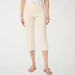 Gloria Vanderbilt Amanda Womens High Rise Stretch Fabric Capri Jean