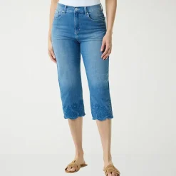 Gloria Vanderbilt Amanda Womens High Rise Stretch Fabric Capri Jean