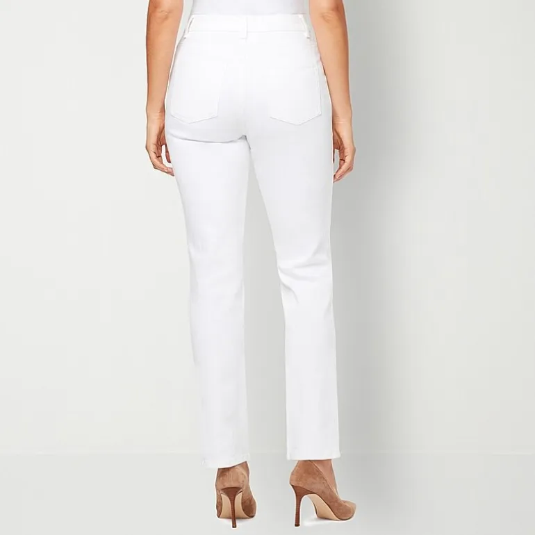 Gloria Vanderbilt Amanda Womens High Rise Stretch Fabric Tapered Leg Jean