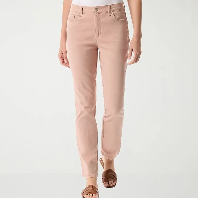 Gloria Vanderbilt Amanda Womens High Rise Stretch Fabric Tapered Leg Jean