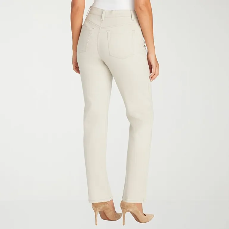 Gloria Vanderbilt Amanda Womens High Rise Stretch Fabric Tapered Leg Jean