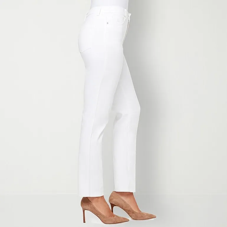Gloria Vanderbilt Amanda Womens High Rise Stretch Fabric Tapered Leg Jean