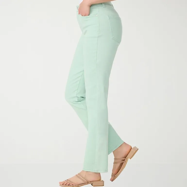Gloria Vanderbilt Amanda Womens High Rise Stretch Fabric Tapered Leg Jean