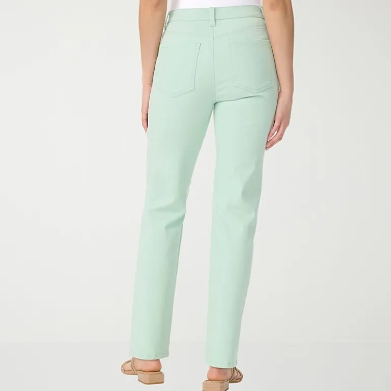 Gloria Vanderbilt Amanda Womens High Rise Stretch Fabric Tapered Leg Jean