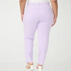 Gloria Vanderbilt Amanda Womens Plus High Rise Stretch Fabric Tapered Leg Jean