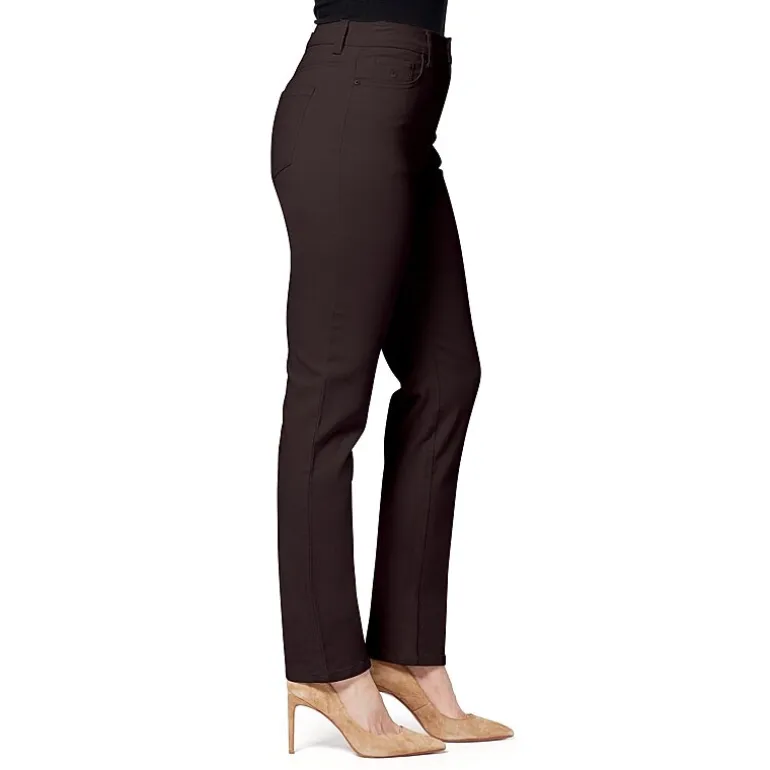 Gloria Vanderbilt Amanda Womens High Rise Stretch Fabric Tapered Leg Jean