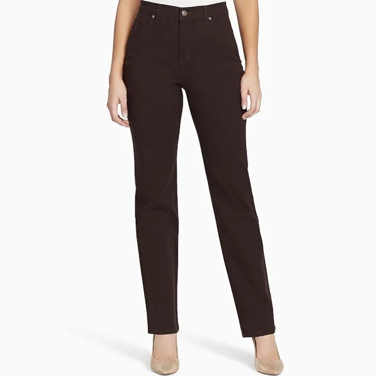 Gloria Vanderbilt Amanda Womens High Rise Stretch Fabric Tapered Leg Jean