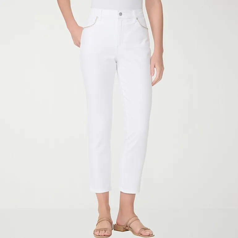 Gloria Vanderbilt Amanda Womens Straight Leg Ankle Jean
