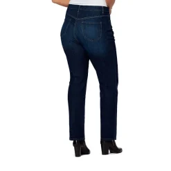 Gloria Vanderbilt Amanda Womens High Rise Stretch Fabric Tapered Leg Jean