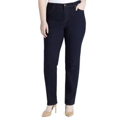 Gloria Vanderbilt Amanda Womens High Rise Stretch Fabric Tapered Leg Jean