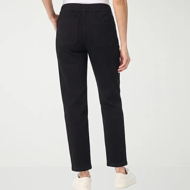 Gloria Vanderbilt Womens Anya Straight Leg Knit Denim