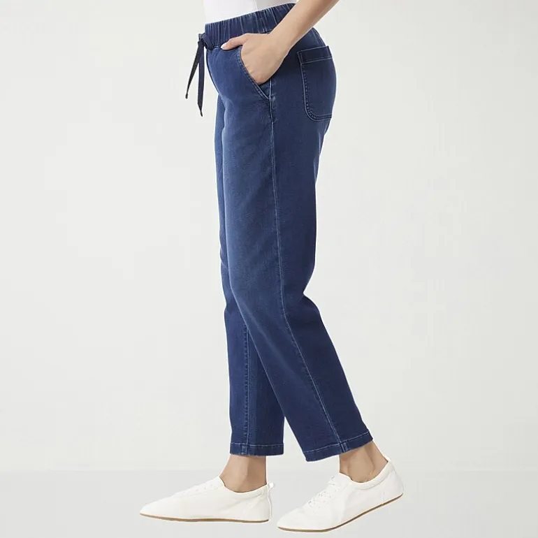 Gloria Vanderbilt Womens Anya Straight Leg Knit Denim