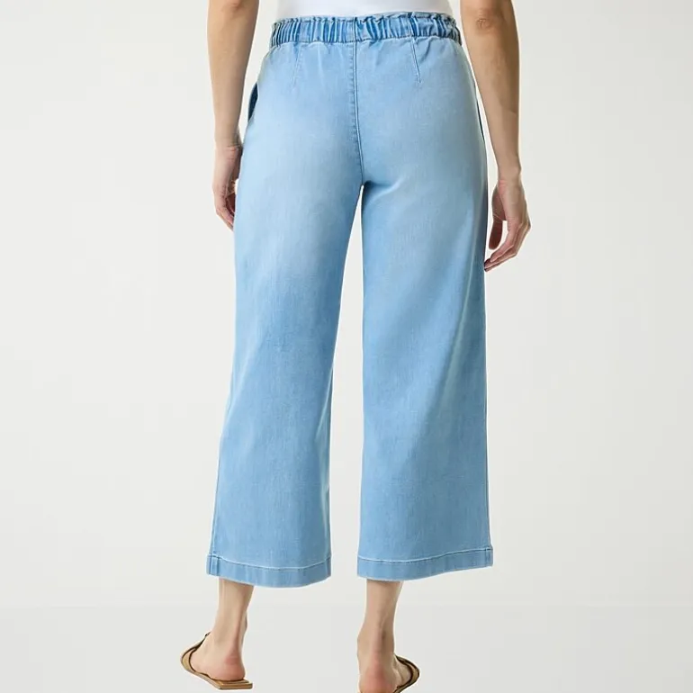 Gloria Vanderbilt Womens Knitology Wide Leg Crop with Drawstring