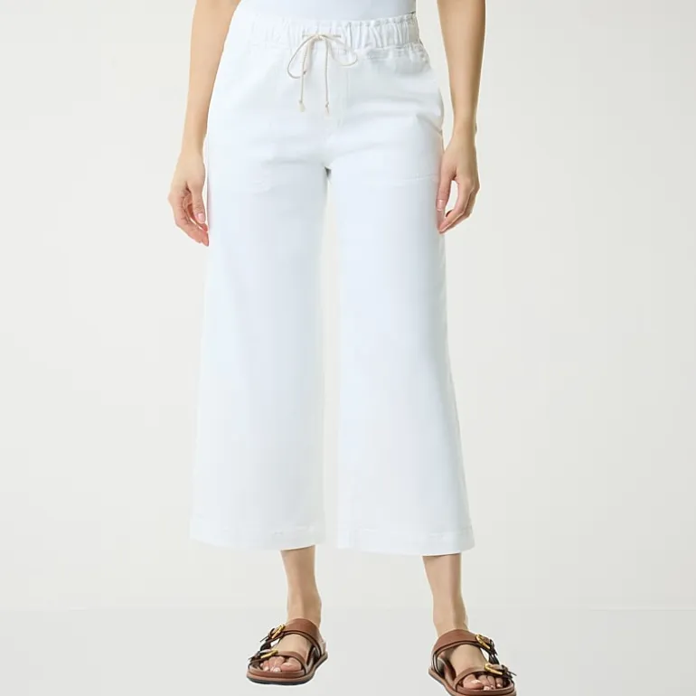 Gloria Vanderbilt Womens Knitology Wide Leg Crop with Drawstring