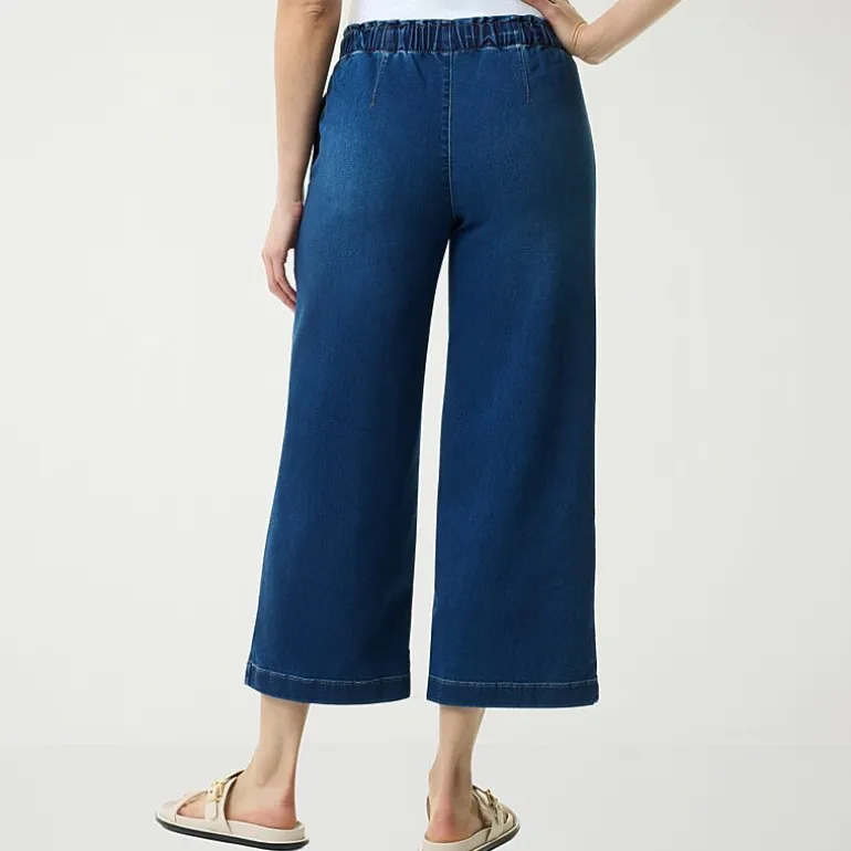 Gloria Vanderbilt Womens Knitology Wide Leg Crop with Drawstring