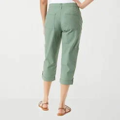 Gloria Vanderbilt® Womens Mid Rise Utility Cargo Capris