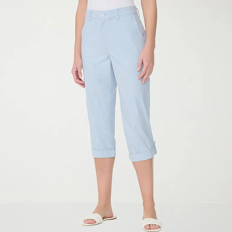 Gloria Vanderbilt® Womens Mid Rise Utility Cargo Capris