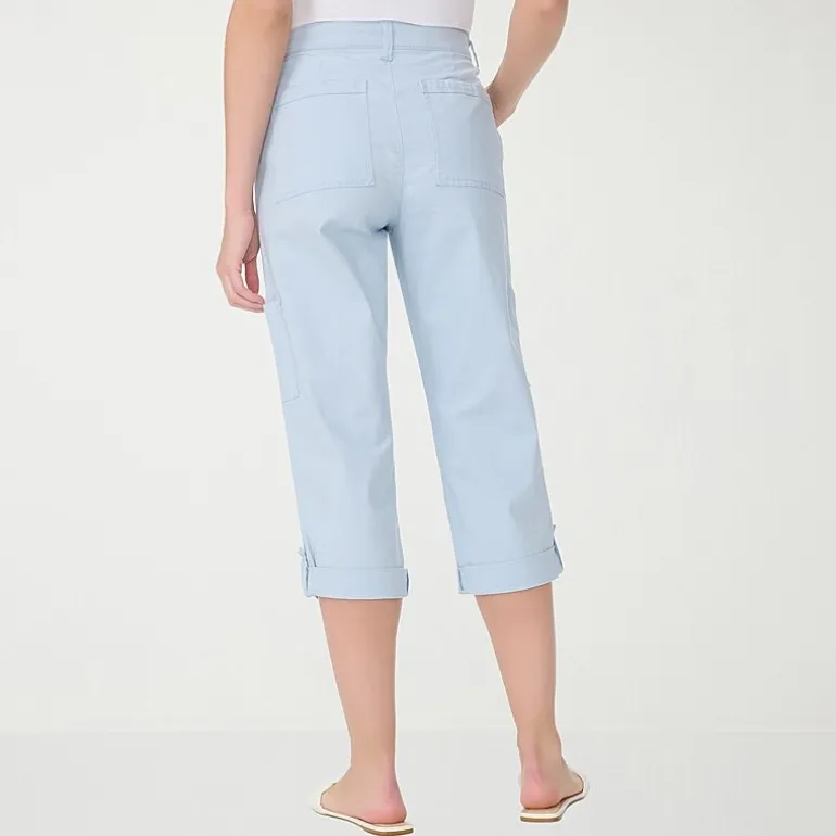 Gloria Vanderbilt® Womens Mid Rise Utility Cargo Capris