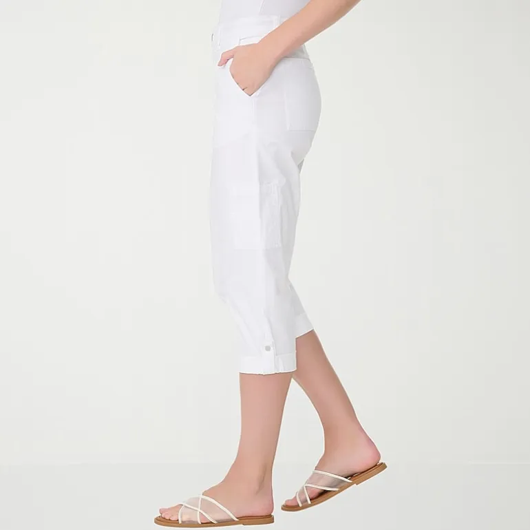 Gloria Vanderbilt® Womens Mid Rise Utility Cargo Capris