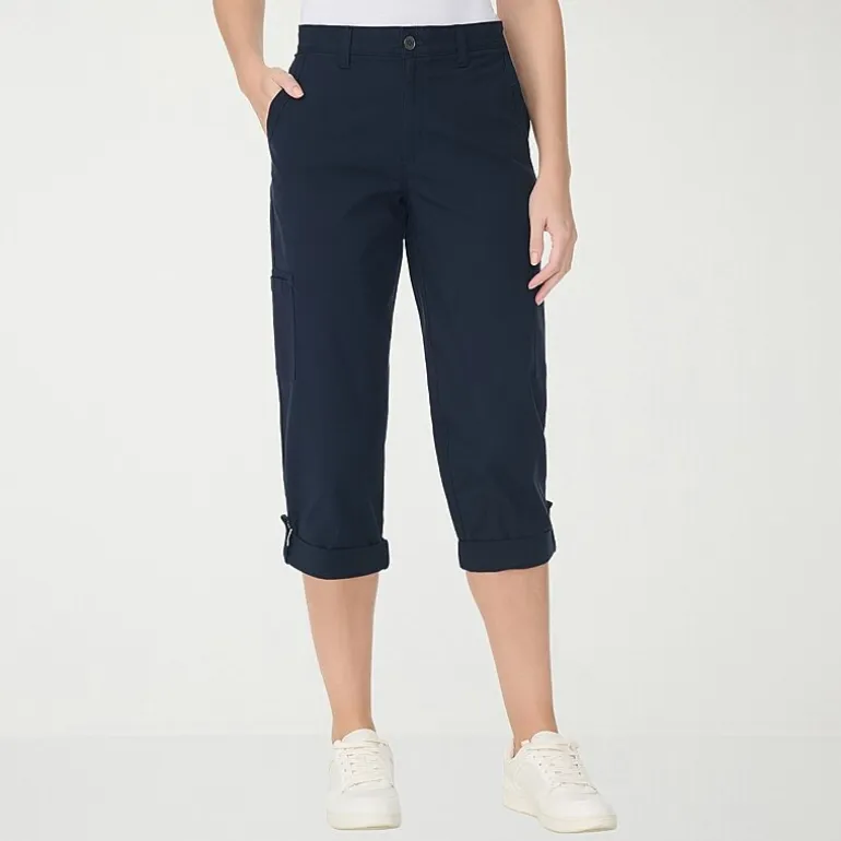Gloria Vanderbilt® Womens Mid Rise Utility Cargo Capris