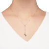 Gold Addiction Lariat Style Womens 14K Gold 18 Inch Y Necklace