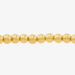 Gold Addiction Womens 10K Gold Beaded Bracelet