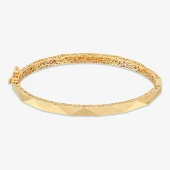 Gold Addiction Womens 10K Gold Bangle Bracelet
