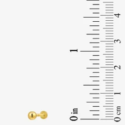 Gold Addiction Womens 10K Gold Ball Single Earring