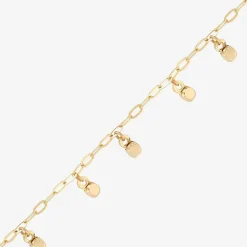 Gold Addiction Womens 10K Gold Charm Bracelet