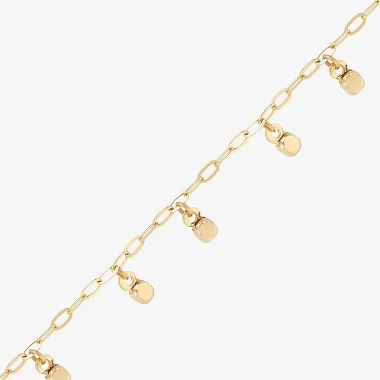 Gold Addiction Womens 10K Gold Charm Bracelet