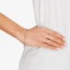 Gold Addiction Womens 14K Gold Hollow Figaro Chain Bracelet