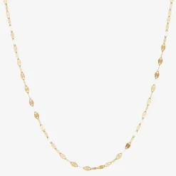 Gold Addiction Womens 10K Gold 18 Inch Chain Necklace