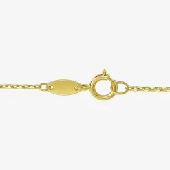 Gold Addiction Womens 10K Gold 16 Inch Cable Chain Necklace