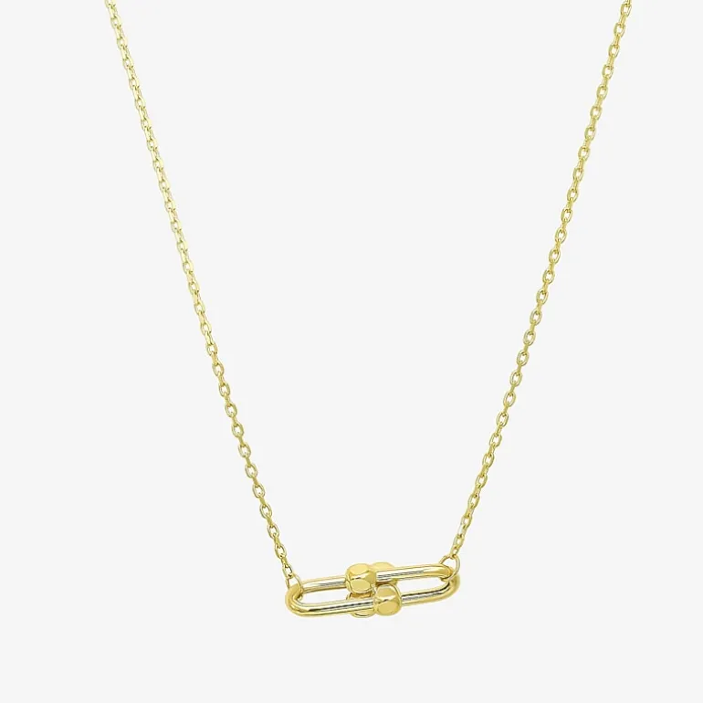Gold Addiction Womens 10K Gold 16 Inch Cable Chain Necklace