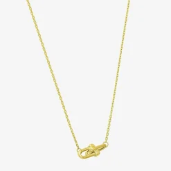 Gold Addiction Womens 10K Gold 16 Inch Cable Chain Necklace