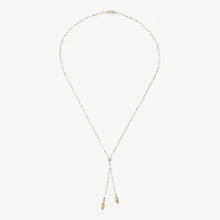 Gold Addiction Womens 14K Gold 18 Inch Y Necklace