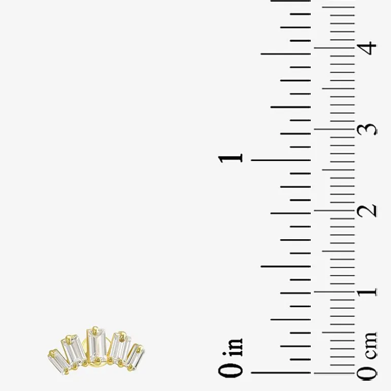 Gold Addiction Womens 10K Gold 9.7mm Single Earring