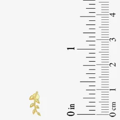 Gold Addiction Womens 10K Gold 7mm Single Earring