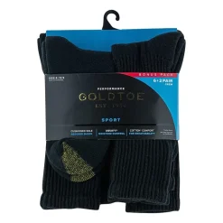 Gold Toe Athletic Sport Bonus Pack Mens 8 Pair Crew Socks
