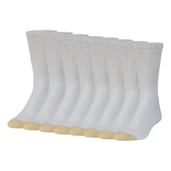 Gold Toe Athletic Sport Bonus Pack Mens 8 Pair Crew Socks