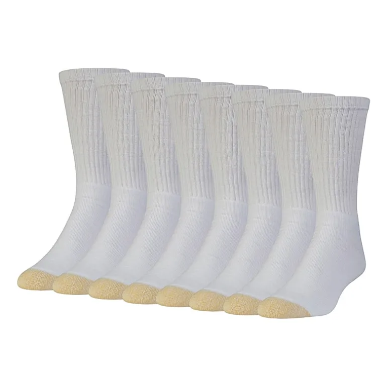 Gold Toe Athletic Sport Bonus Pack Mens 8 Pair Crew Socks