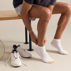 Gold Toe Athletic Sport Mens Breathable Multi-Pack 6 Pair Quarter Ankle Socks