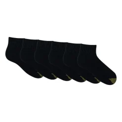 Gold Toe Athletic Sport Mens Breathable 6 Pair Big and Tall Quarter Ankle Socks