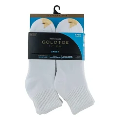 Gold Toe Athletic Sport Mens Breathable 6 Pair Big and Tall Quarter Ankle Socks
