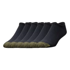 Gold Toe Athletic Sport Mens Multi-Pack 6 Pair Big and Tall No Show Socks