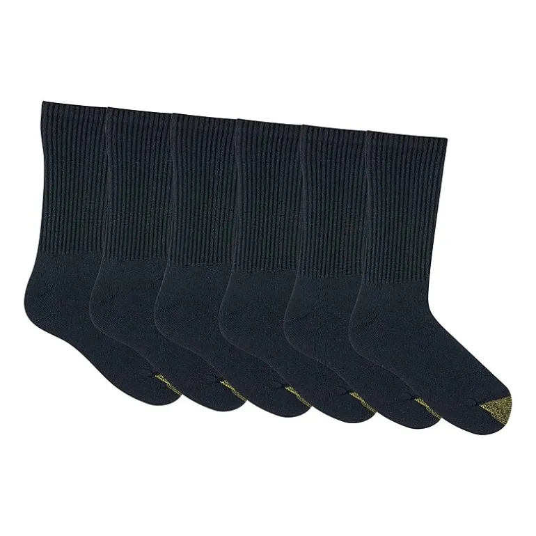 Gold Toe Athletic Sport Mens 6 Pair Crew Socks