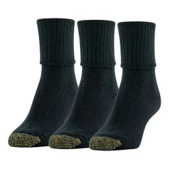 Gold Toe Bermuda Womens 3 Pair Turncuff Socks