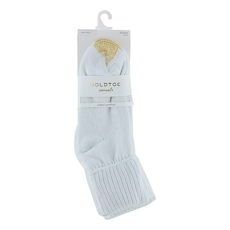 Gold Toe Bermuda Womens 3 Pair Turncuff Socks