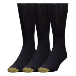 Gold Toe Canterbury Dress Mens 3 Pair Crew Socks