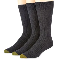 Gold Toe Canterbury Dress Mens 3 Pair Crew Socks